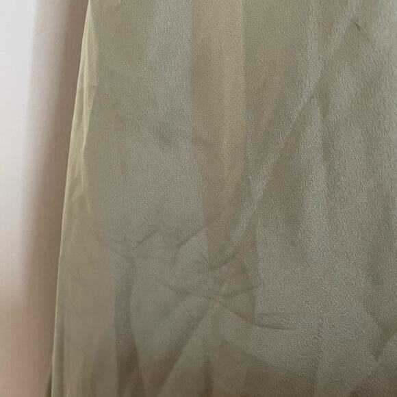 Show Me Your Mumu Verona Cowl Dress Moss Green Luxe Satin XXL Midi Bridesmaid - Picture 7 of 9